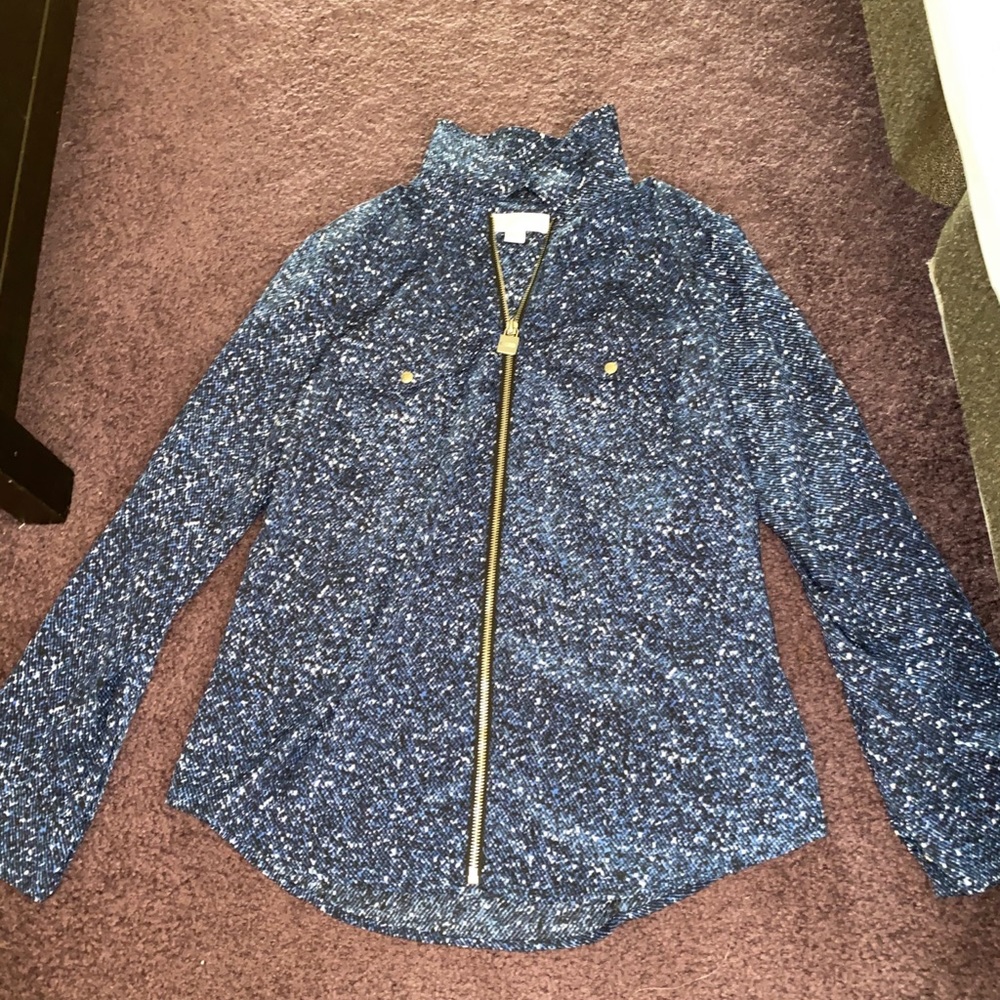 Michael Kors zip down blouse
